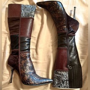 Fierce patchwork boots